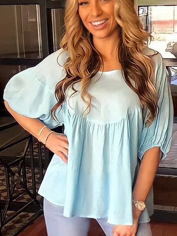 Amarlie Blouse - Blue