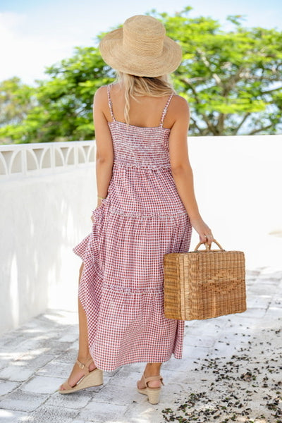 Darcey Gingham Maxi Dress