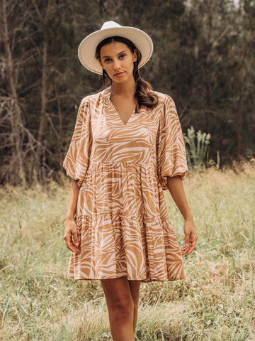 Scarlet Dress - Rust